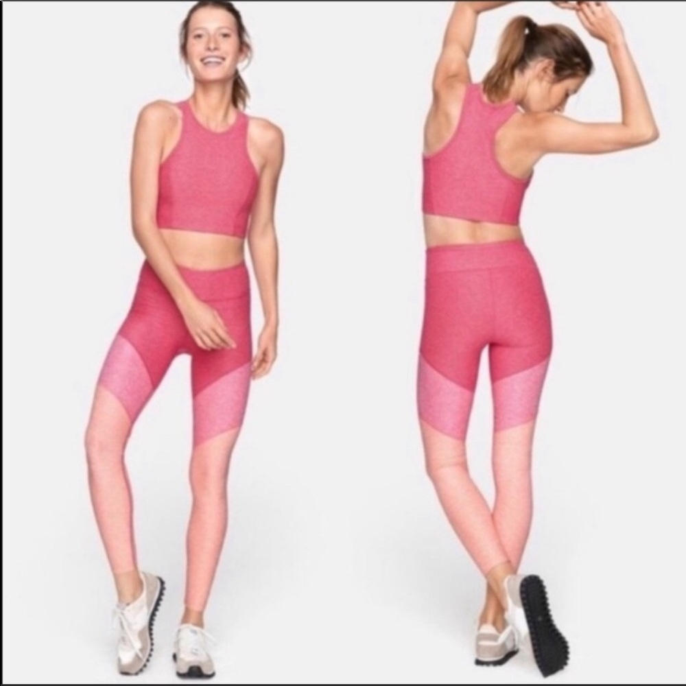 Outdoor Voices 7/8 Leggings Tri Color Pink XS